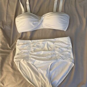 Swimsuits For All White Bikini Set